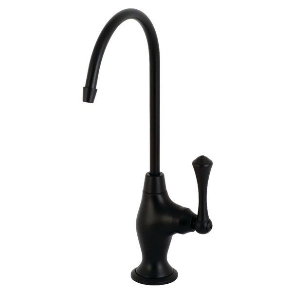 Kingston Brass KS3190BL Vintage Single Handle Water Filtration Faucet, Matte Black KS3190BL